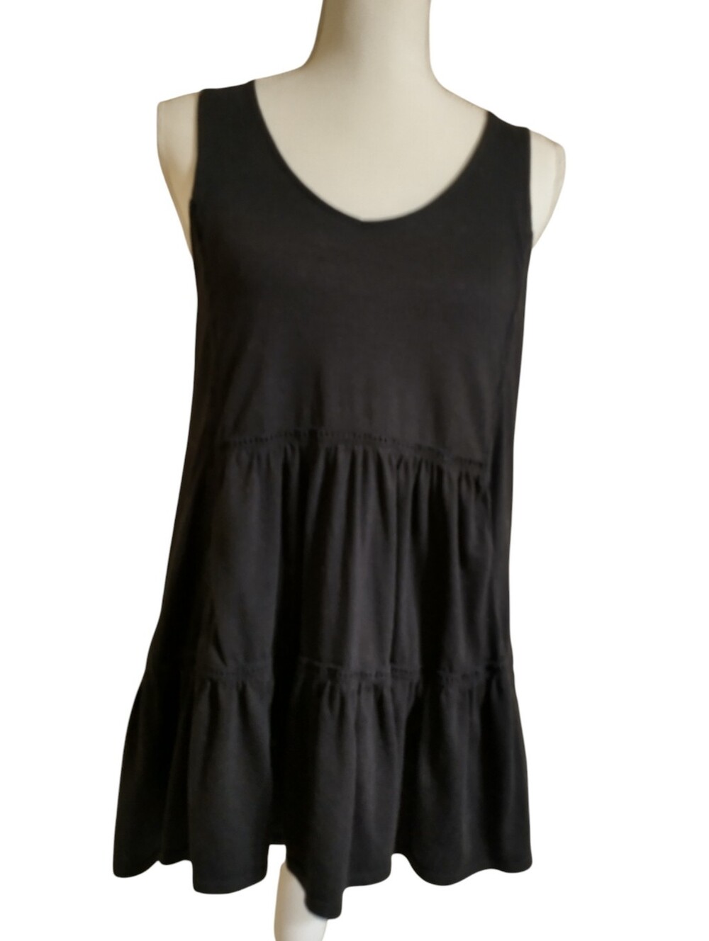 Black Tiered Tank